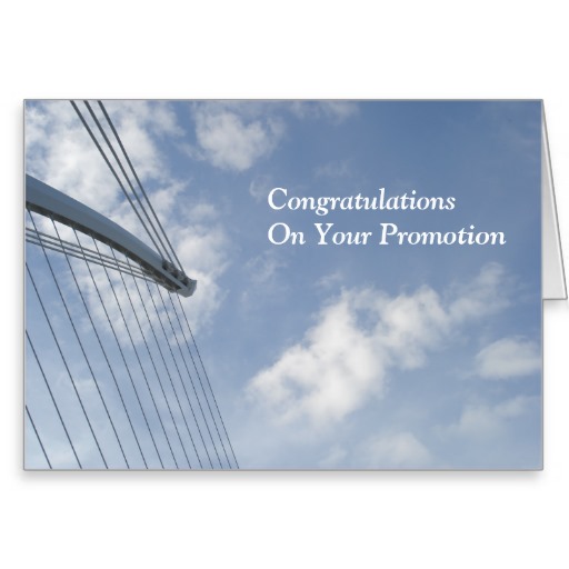 Congratulations On Your Promotion Greeting Card Picture