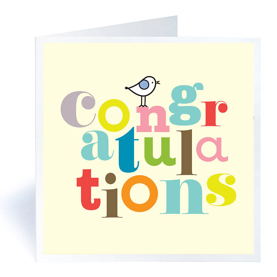 Congratulations Wishes Card