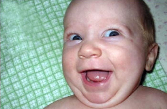 Cute Baby Funny Laughing Image