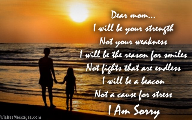 Dear Mom I Am Sorry
