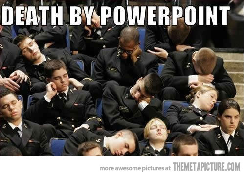 Death By PowerPoint Funny Sleeping