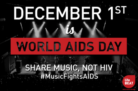 December 1st Is World Aids Day Share Music, Not HIV