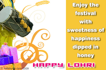 Enjoy The Festival With Sweetness Of Happiness Dipped In Honey Happy Lohri