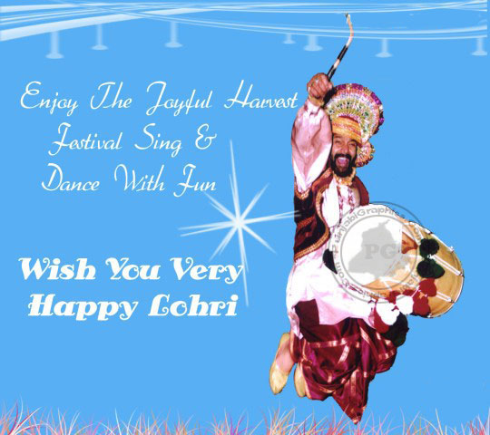 Enjoy The Joyful Harvest Festival Sing & Dance With Fun Wish You Very Happy Lohri