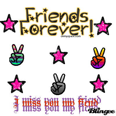 Friends Forever I Miss You My Friend Glitter