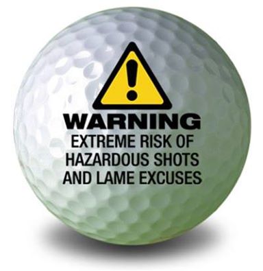 Funny Golf Warning Picture