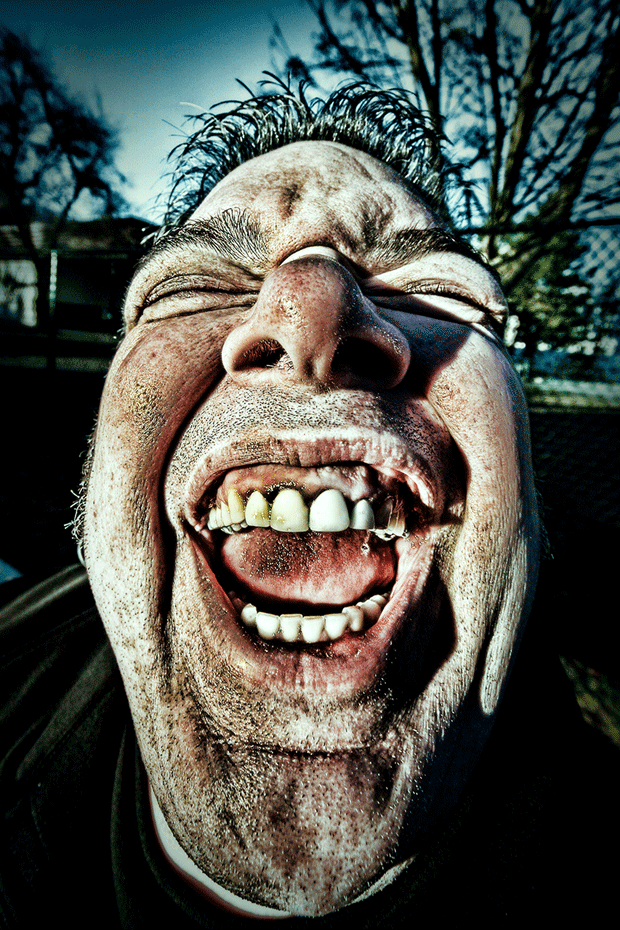 Funny Man Laugh Portrait