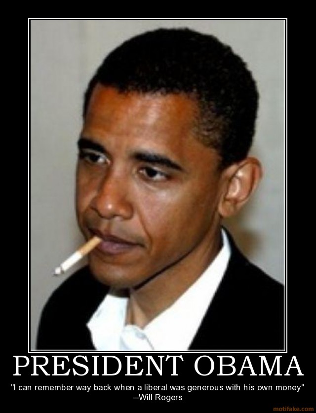 Funny Obama Smoking Image