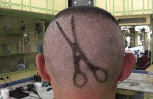 Funny Scissors Haircut