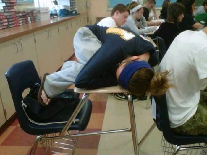 Funny Sleeping In The Class