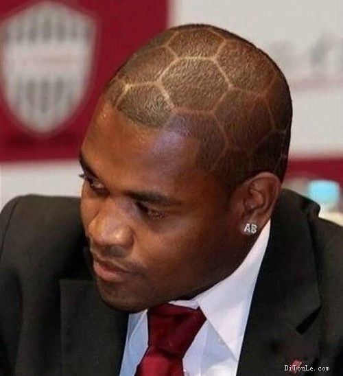 Funny Soccer Haircut Of A Man