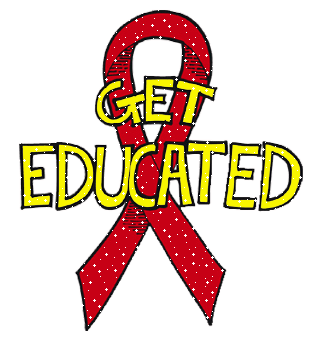 Get Educated World Aids Day Ribbon Glitter
