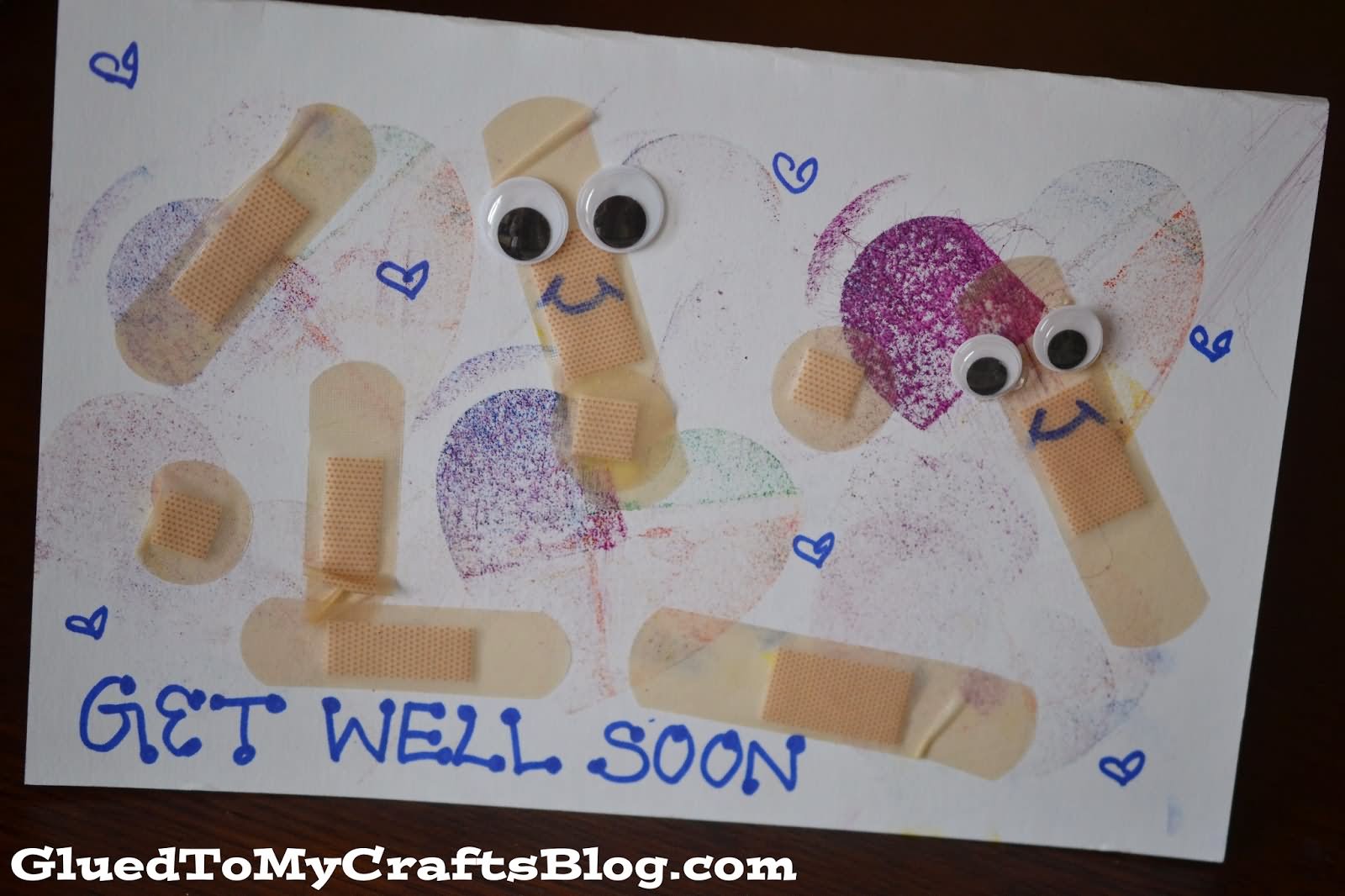 Get Well Soon Band Aids Greeting Card