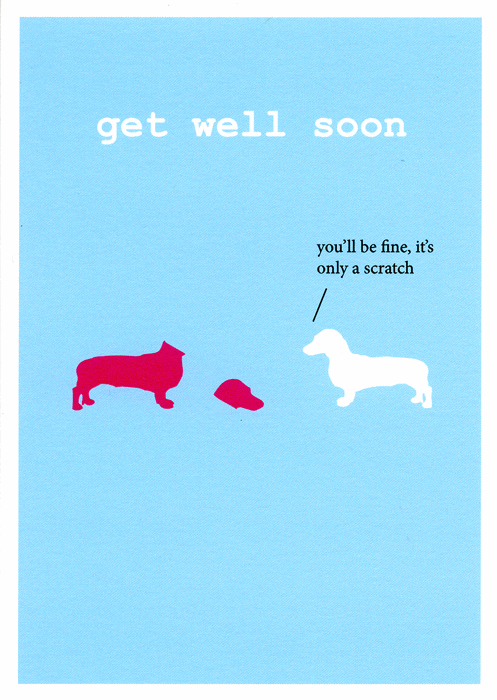 Get Well Soon Dog Greeting Card