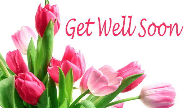 Get Well Soon Flowers Greeting Card