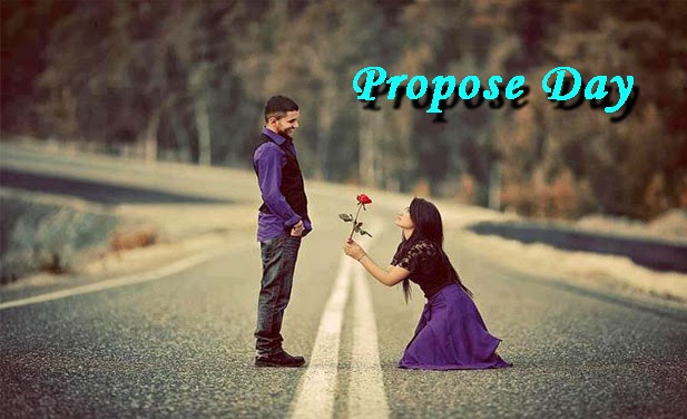 Girl Proposing Boy On Road Happy Propose Day