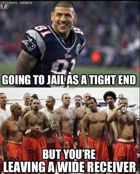 Going To Jail As Tight End Funny Boxing Meme