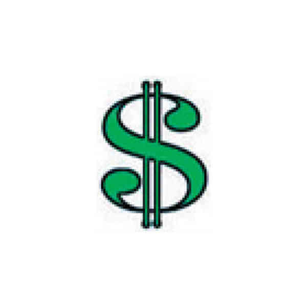 Green Money Symbol Tattoo Design