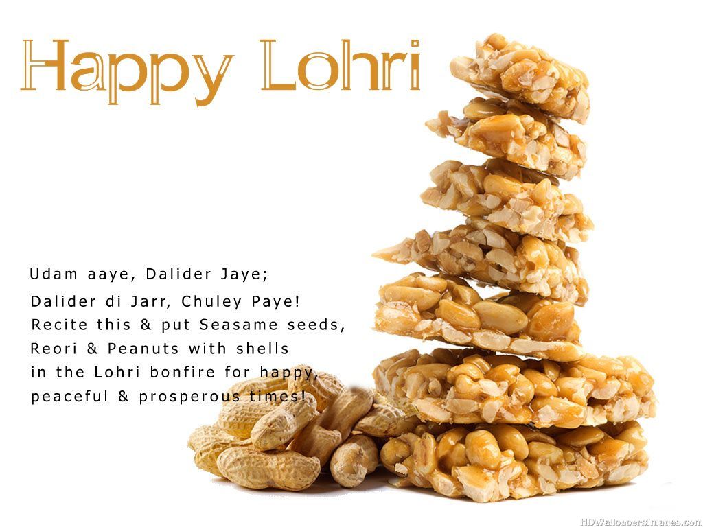 Happy Lohri Gajak Lohri Food