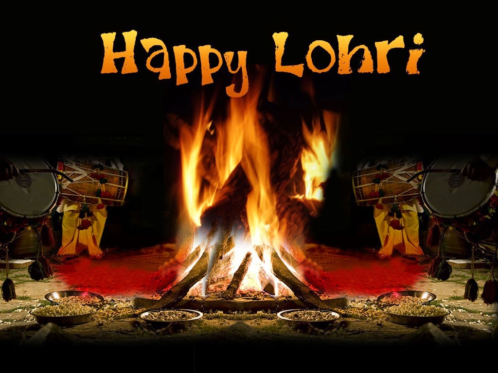 Happy Lohri Greetings HD Wallpaper