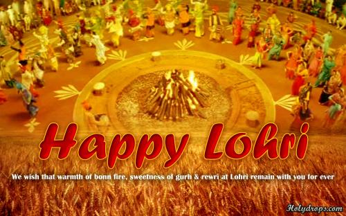 Happy Lohri Wishes Wallpaper