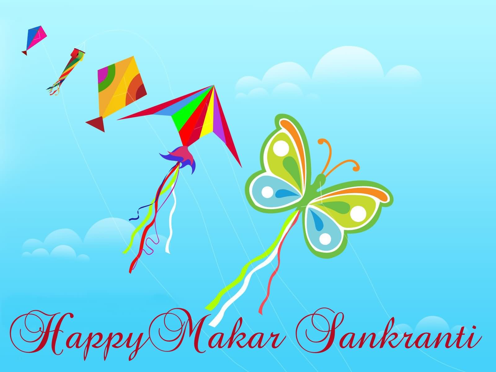 Happy Makar Sankranti Kites Picture