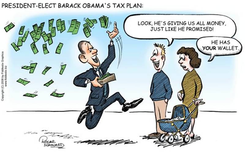 He Has Your Wallet Funny Obama Cartoon