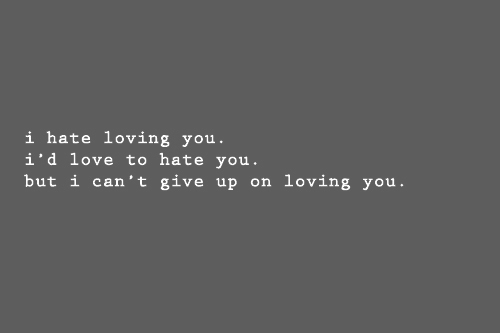 I Hate Loving You