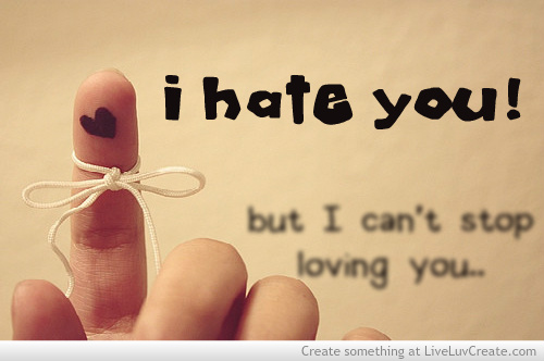I Hate You But I Can't Stop Loving You