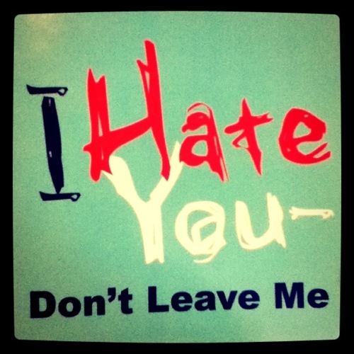 I Hate You Don't Leave Me