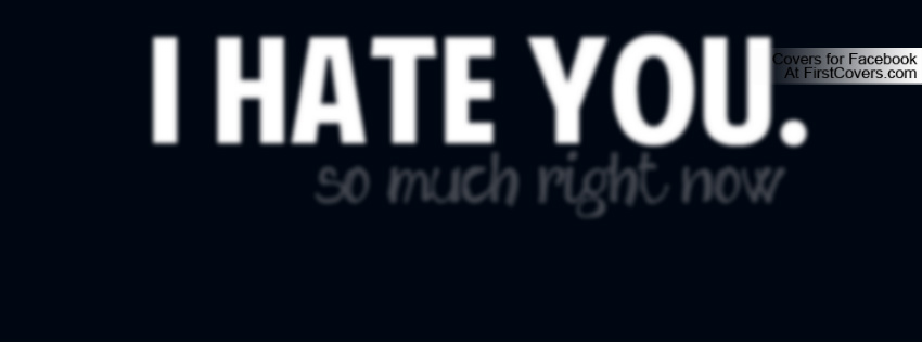 I Hate You So Much Right Now Facebook Cover Picture