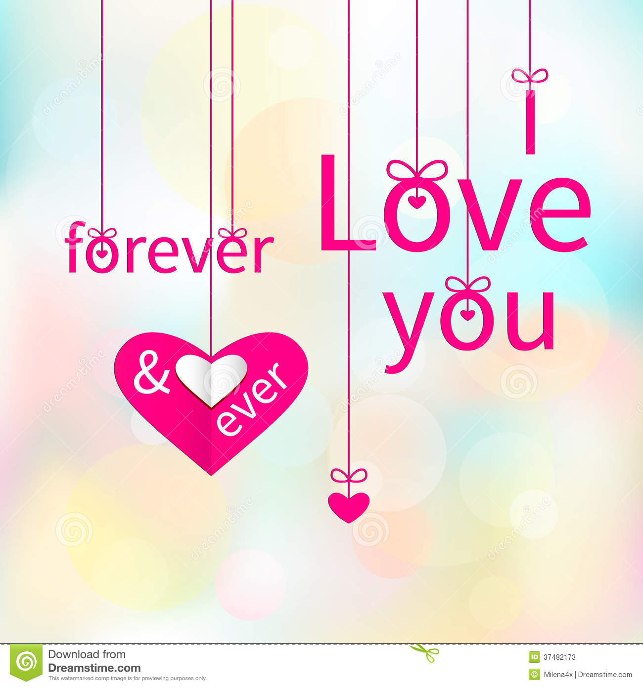 I Love You Forever & Ever Cute Image