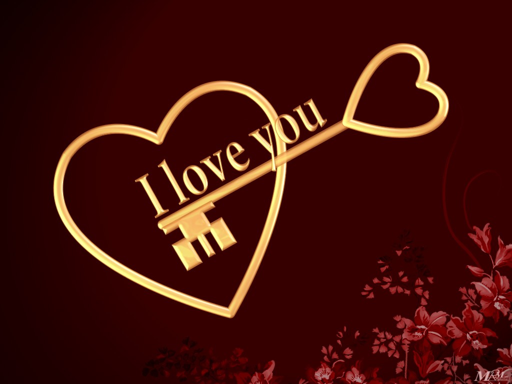 I Love You Heart Key Picture