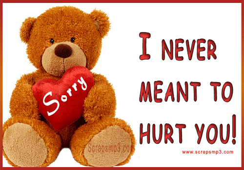 I Never Meant To Hurt You Teddy Bear Picture