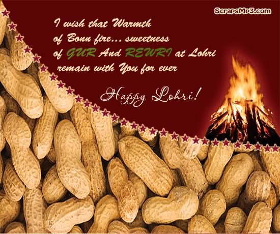 I Wish That Warmth Of Bonn Fire Sweetness Of Gur And Rewri At Lohri Remain With You For Ever Happy Lohri