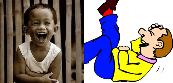 Kid And Cartoon Funny Laugh