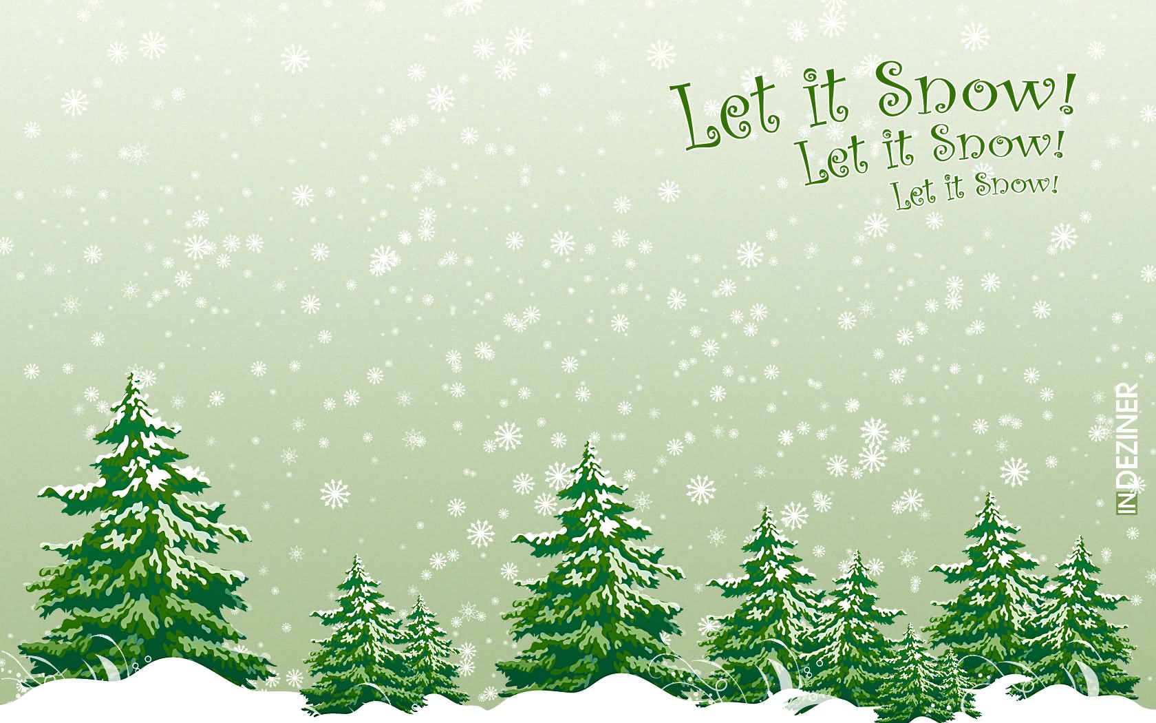 Let It Snow Wishes Wallpaper