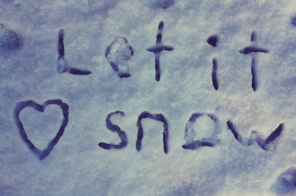 Let It Snow Written On Snow