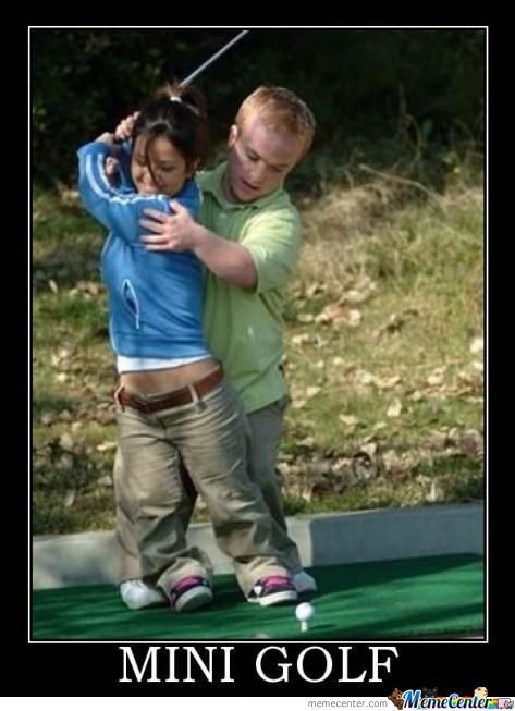 Mini Golf Funny Poster