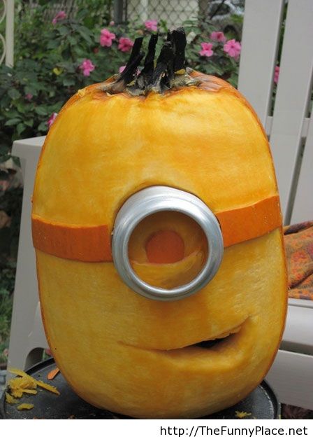 Minion Funny Pumpkin