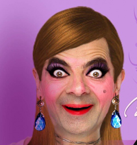 Mr Bean Look As Woman Funny Makeup