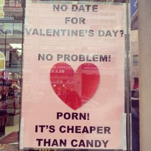 No Date For Valentine's Day Funny Image