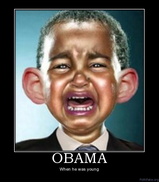 Obama When He Was Young Funny Poster