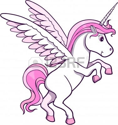 Pink Unicorn Pony Tattoo Design