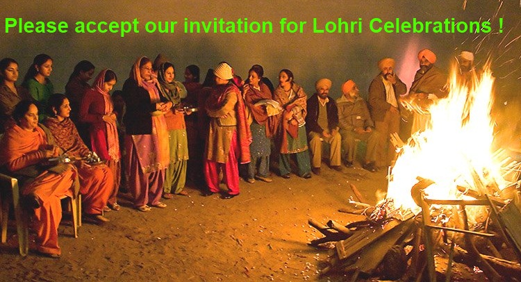 Please Accept Our Invitation For Lohri Celebrations