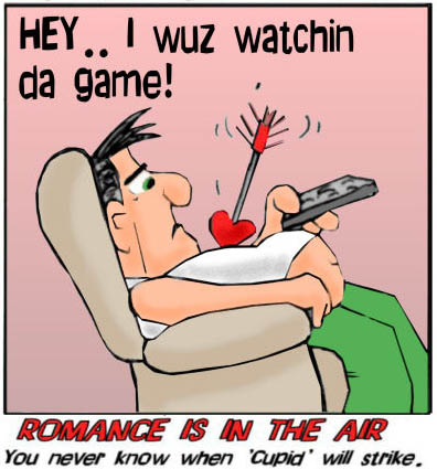 Romance Is In The Air Funny Valentine Cartoon Picture