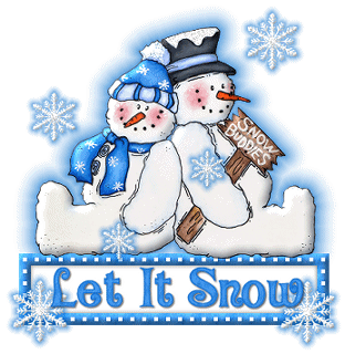 Snow Buddies Says Let It Snow Animated Picture