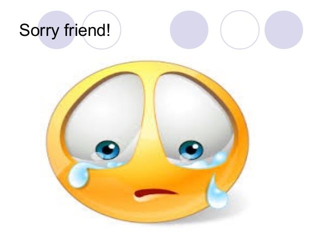 Sorry Friend Emoticon