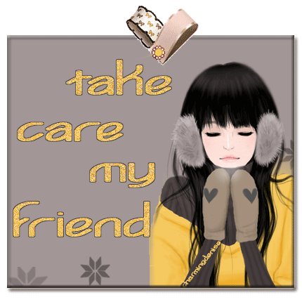 Take Care My Friend Glitter