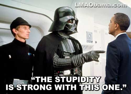 The Stupidity Is Strong With This One Funny Obama Meme